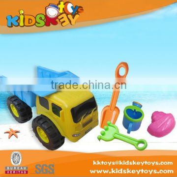 2015 New Design plastic beach cart beach toys 5 pcs funny outdoor beach toys sand summer beach toys set for kids