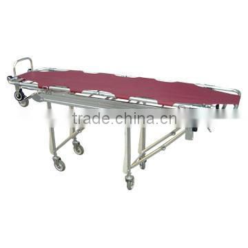 Funeral supply ambulance automatic loading stretcher can be equiped with folding stretcher