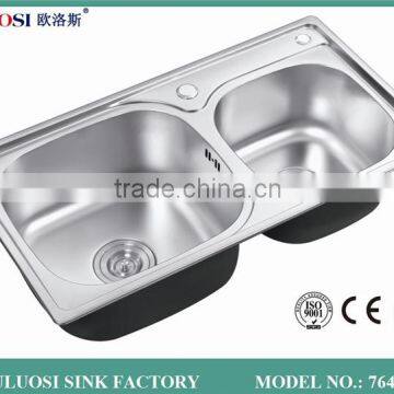 best grade crazy selling inox kitchen sink 7641