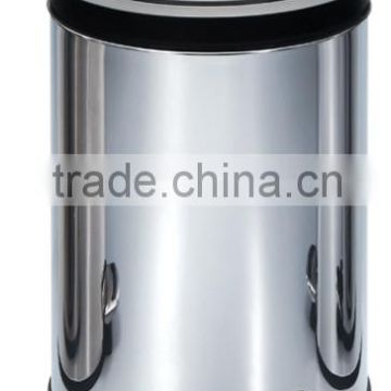 Hot sale model Stainless Steel Waste bin with Round Shape S/S410