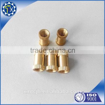 China Customized made small brass thread inside CNC turning part