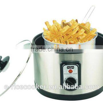 Fast cooking rice cooker deep frying