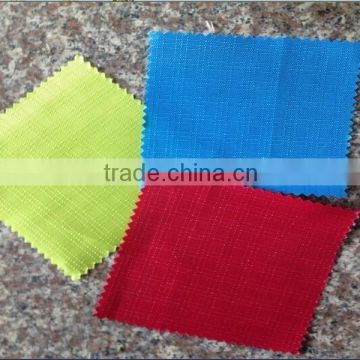 China supplier 100% polyester ripstop bag fabric with pvc coated in Hangzhou