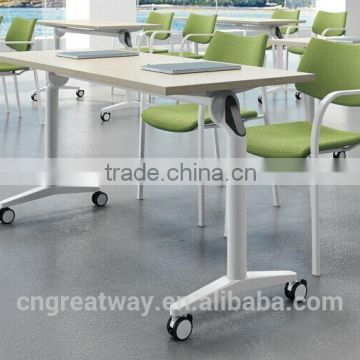 Steel Training Room Folding Study/Training Table in Steel from China market(QM-12)