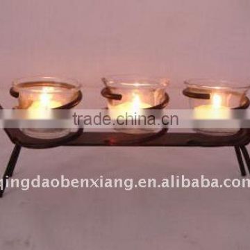 ornamental wrought iron candle holder