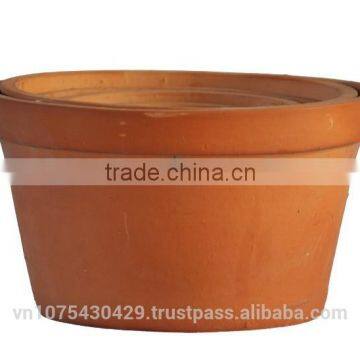 ceramic orchid pot, red terracotta pots