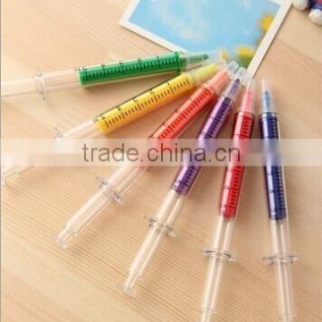 Promotion syringe highlighter pen