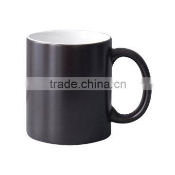 11 oz heat color changing mug ( BLACK )