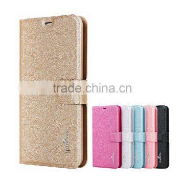 LZB OEM/ODM pu flip silk grain leather wallet phone case cover for Huawei G630 case