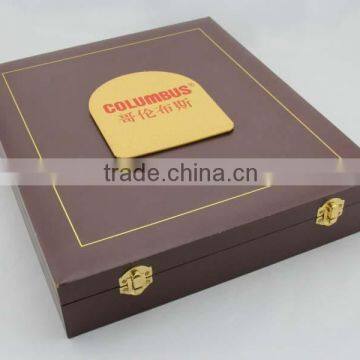 Luxury Handmade wooden box for gift packaging with satin insert