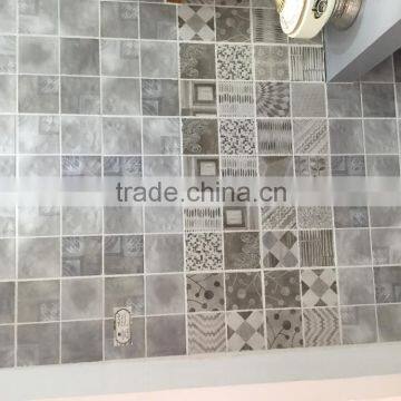 grey color semi polish wall and floor tiles