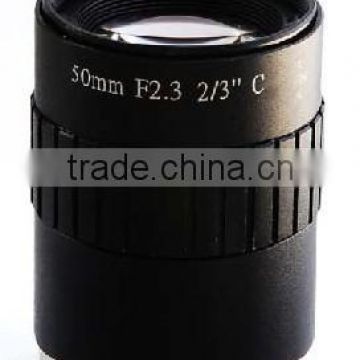 china top ten selling products lenses chinese 5.0 MP cctv camera parts 50mm camera lens F2.3 Manual iris ITS lens C mount Lens