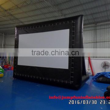 16ft inflatable screen cheap outdoor movie screen 18oz PVC screen for sale