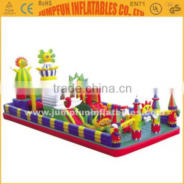 Good quality inflatable commercial funcity/outdoor rent amusement park/children inflatable play zone bounce house ground