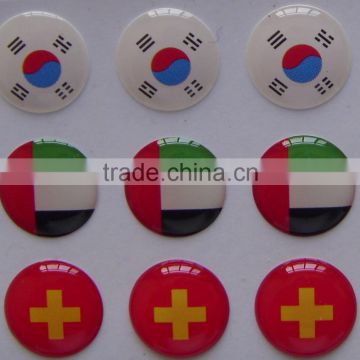 Custom clear epoxy 3d dome stickers