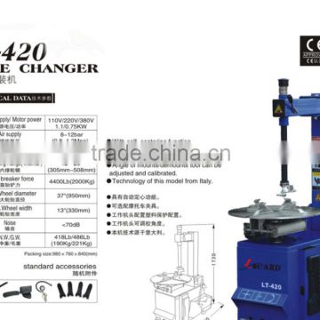 Cheap tire change machine tyre tyre making machine changing with CE certificateLT-420