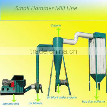 CS 2014 high quality hot sale wood pellet hammer mill with cyclone