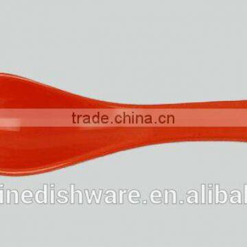 melamine red spoon