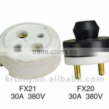 porcelain socket & plug FX21