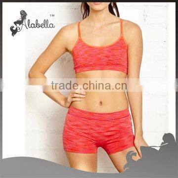 Yoga wear for women sports bra and shorts set for wholesale