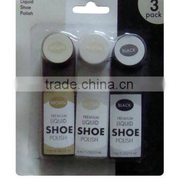 75ml liquid shoe shine kit in blister card
