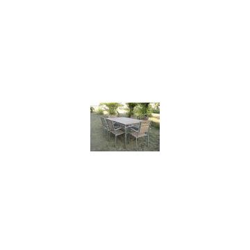Stainless steel table and chair CHT-26.CHC46