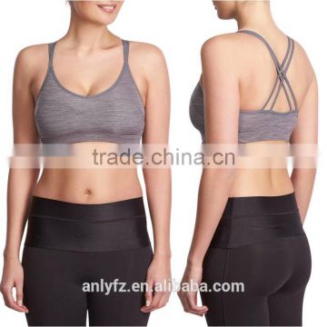 Women's athletic tank top breathable sports wear comfortable ladies padded sports bra seamless