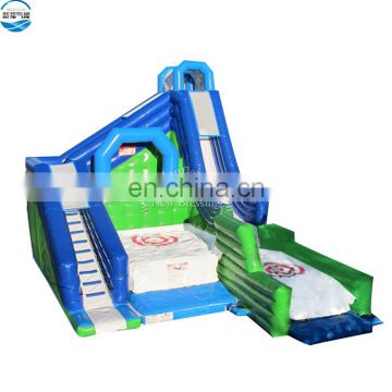Factory high quality kids inflatable freefall cliff jump slide for sale