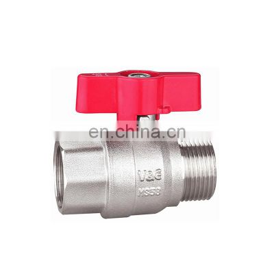 Factory Selling Directly 1.5 Inch 2 inch ball valve with red butterfly handle