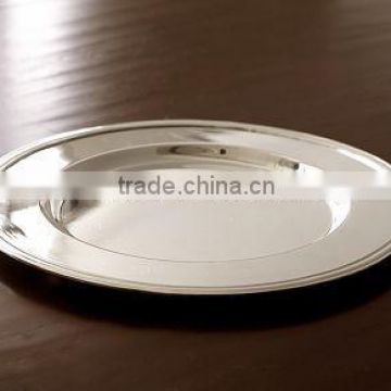Silver Plated round Charger Plate