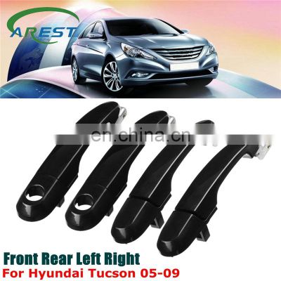 Car Stylings Front Rear Right Left Black Exterior Outside Door Handle for Hyundai Tucson 2005 2006 2007 2008 2009