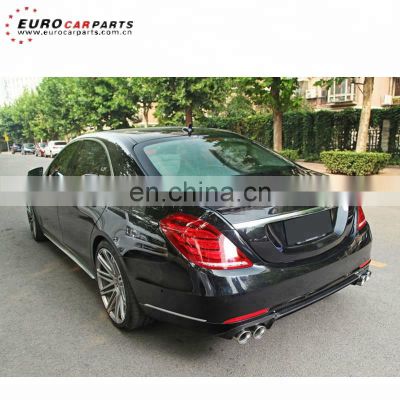 W222 diffuser fit for MB S-class W222 S350 S400 to B style B700 rear diffuser with round exhaust tips for W222 B diffuser