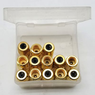 4-prong 1/8 pt galvanized gold-plated grease coupler