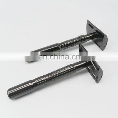 New arrival colors brass handle zinc alloy razor head reusable Classic safety razor