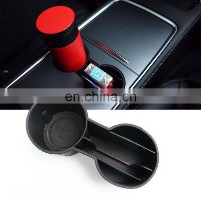 Car Water Tpe Double Cup Holder Clip Stopper Water Tpe Double Cup Holder  Skid Proof Tpe Double Cup Holder For Tesla Model 3 Y 2