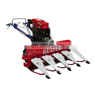 Hand push tractor Small Combine Harvester Price fababean reaper