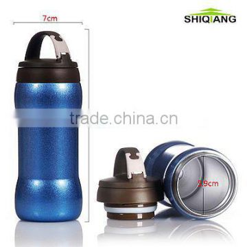 300ml stainless steel vacuum bottle with tea filter and button lid