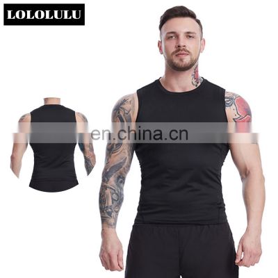 Quick Dry Plus Size Mens Muscle Tank Tops Custom Breathable Sports Sleeveless Tshirts