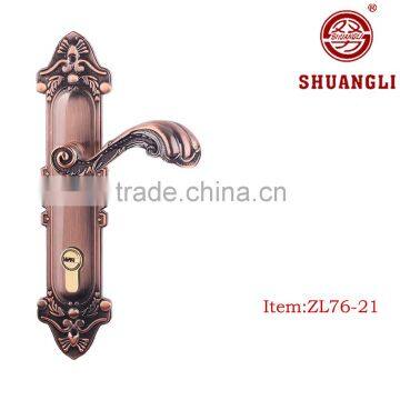 High quality long plate entry door handle ZL76-21