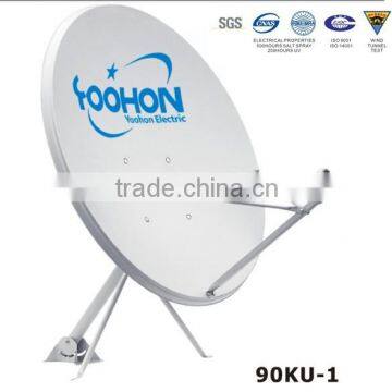 90cm Offest ku band satellite TV antenna