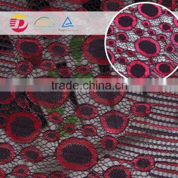 Cheap african organza 3d flower embroidered lace extender fabric for sale