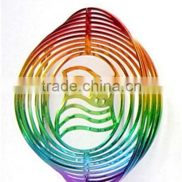 Plastic Ornament- wind spinner for Christmas Decoration