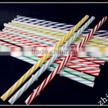 Christmas colorful striped drinking straw