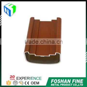 China factory electrophoresis wood grain standard aluminum extrusion shapes