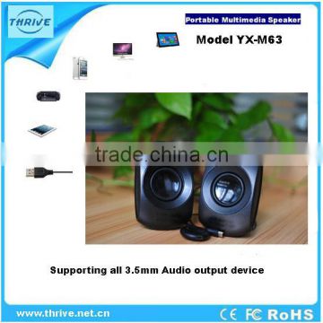 cheap PC portable 2.0channel USB speaker high quality bluetooth speaker
