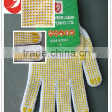 PVC coated cotton working gloves for workers