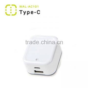 Walnut 3A Type c AU travel charger with 2.4A output