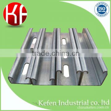 Galvanized steel uni strut channel with plain&slotted