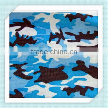 cheap price and high quality polyester/cotton Ocean blue camouflage military fabric