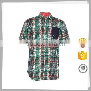 Clothing supplier New style Cheap Simple check shirts for men
